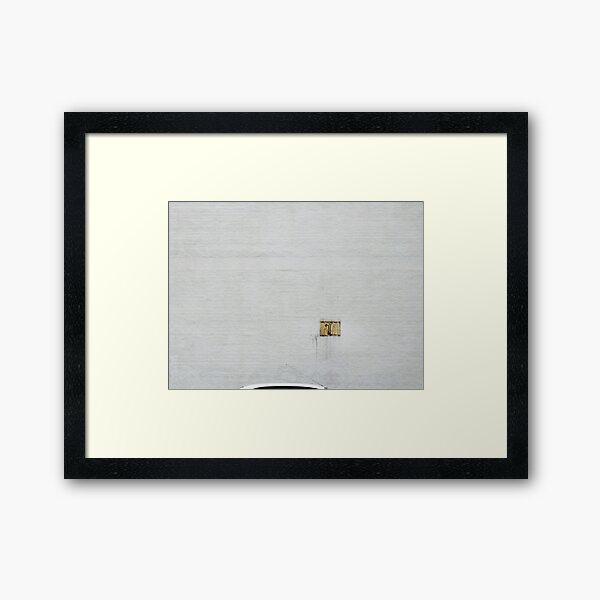 unstuck on white Framed Art Print