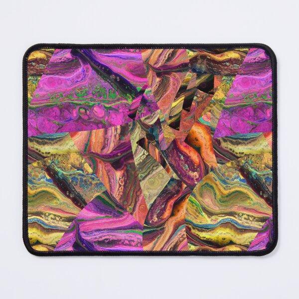 Item preview, Seamless Order of warm colors and stylized leaves designed and sold by Shape-And-Color.