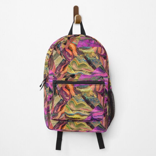 Item preview, Seamless Order of warm colors and stylized leaves designed and sold by Shape-And-Color.
