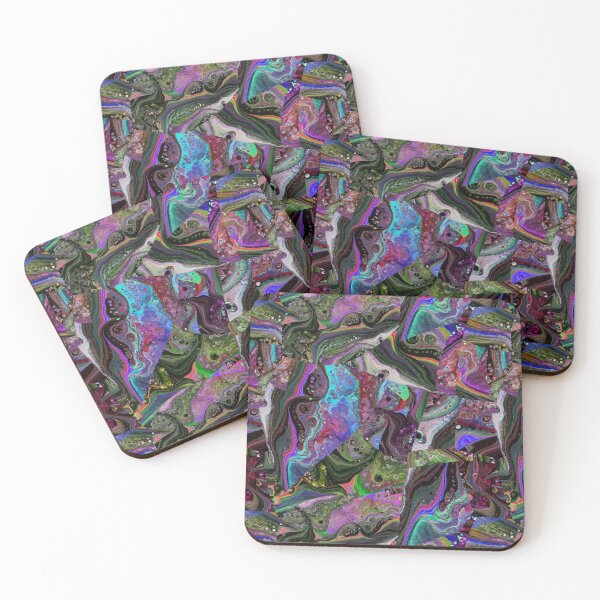 Item preview, Stylized pattern of colorful leaves designed and sold by Shape-And-Color.