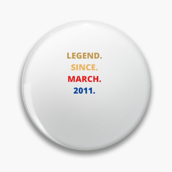 Item preview,  11th Birthday Gifts 11 Year Old Legend Since March 2011 T-Shirt designed and sold by youssef lanibi.