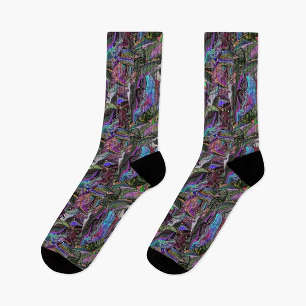 Item preview, Stylized pattern of colorful leaves designed and sold by Shape-And-Color.