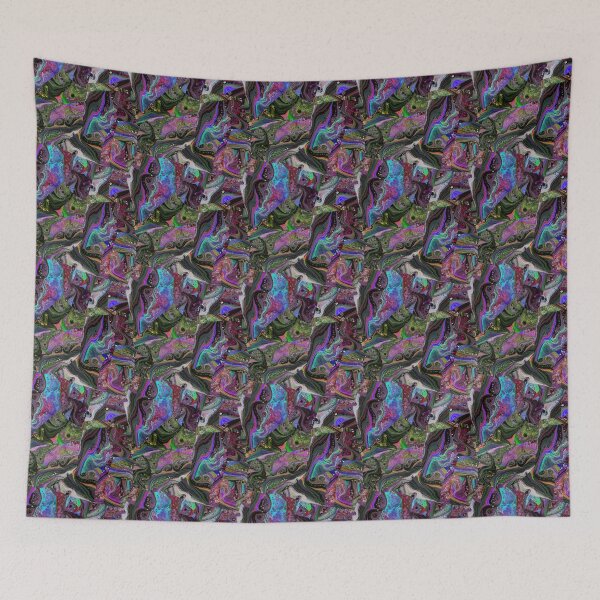 Item preview, Stylized pattern of colorful leaves designed and sold by Shape-And-Color.