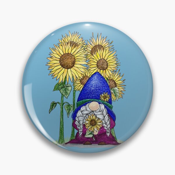 Item preview, Lady gnome with sunflowers designed and sold by SarahCD13.