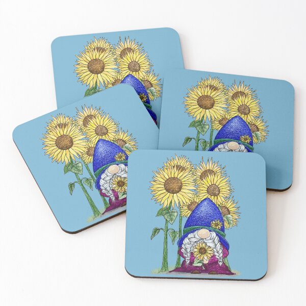 Item preview, Lady gnome with sunflowers designed and sold by SarahCD13.