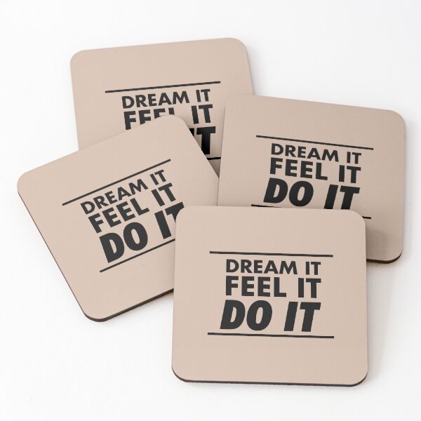Item preview, Motivational / inspirational quote - How to achieve goals - dream it, feel it, do it - 08 designed and sold by AlfabetDesign.