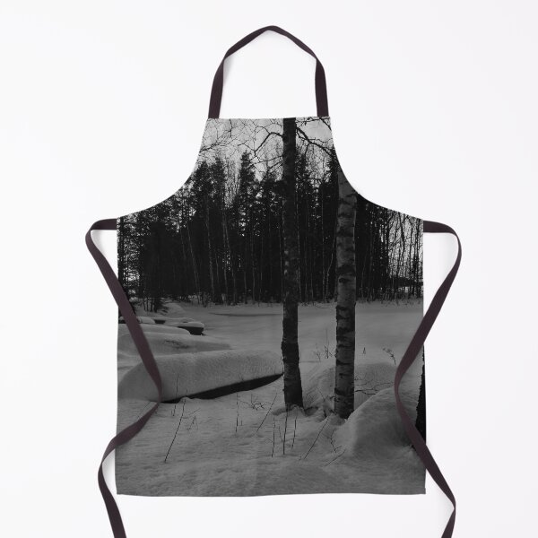 Item preview, Boats and birches in the middle of the winter bw designed and sold by Jouko Lehto Photography.