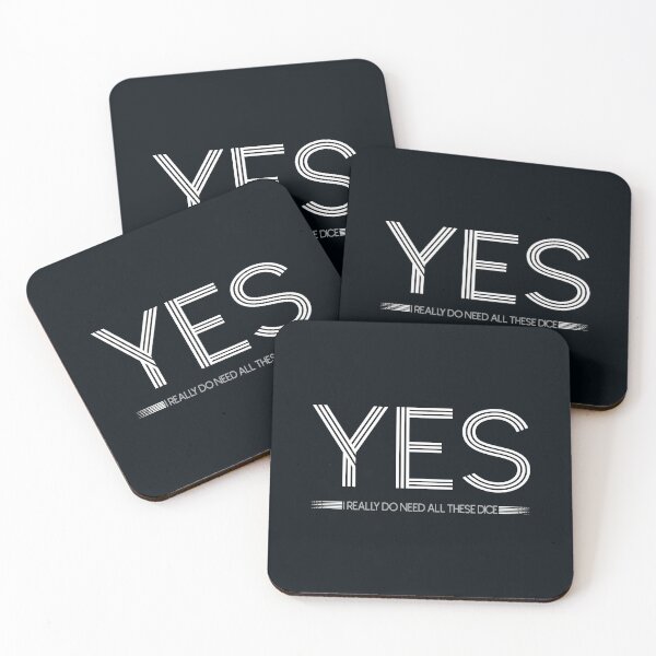 Item preview, yes i really do need all these dice - funny quote designed and sold by VichallanStudio.