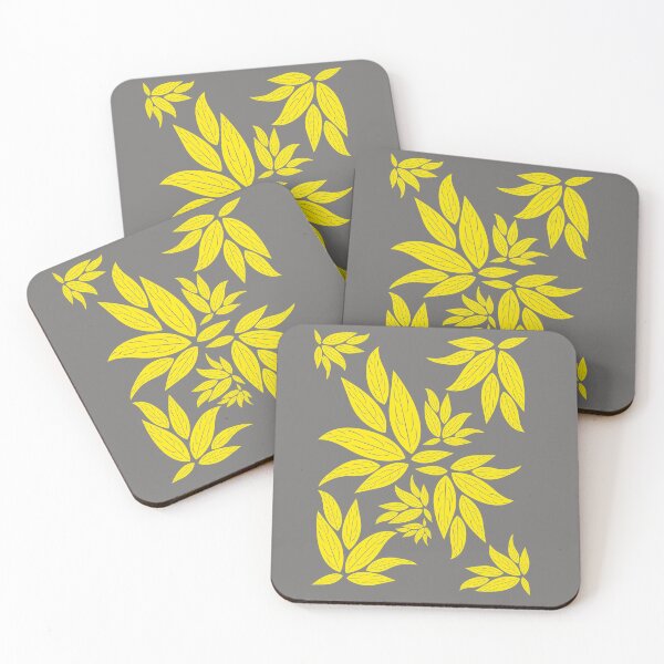 Item preview, yellow leaf design designed and sold by GEGSTORE.