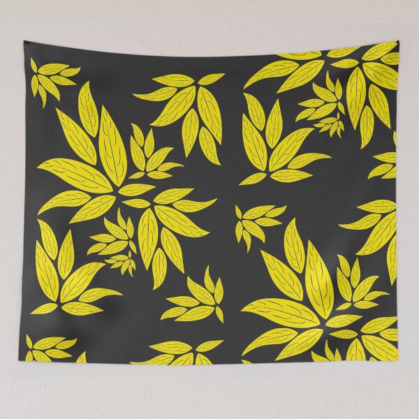 Item preview, yellow leaf design designed and sold by GEGSTORE.