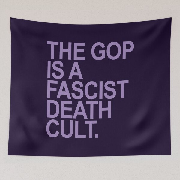 Item preview, The GOP is a FASCIST death cult - lavender designed and sold by Thelittlelord.