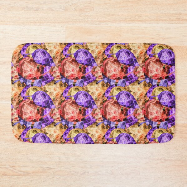 Item preview, Abstract pattern in yellow, purple and red acrilic designed and sold by Shape-And-Color.
