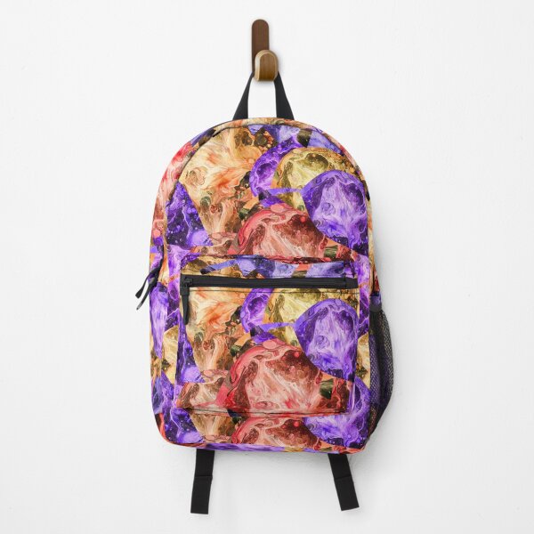 Item preview, Abstract pattern in yellow, purple and red acrilic designed and sold by Shape-And-Color.