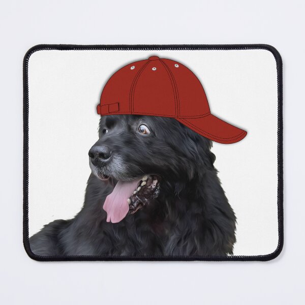 Item preview, Goofy Newfie with Red Hat designed and sold by Christine Mullis.