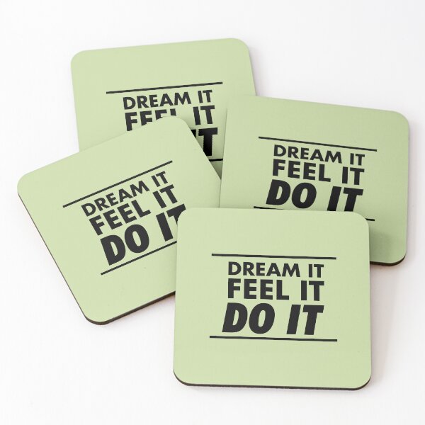 Item preview, Motivational / inspirational quote - How to achieve goals - dream it, feel it, do it - 07 designed and sold by AlfabetDesign.