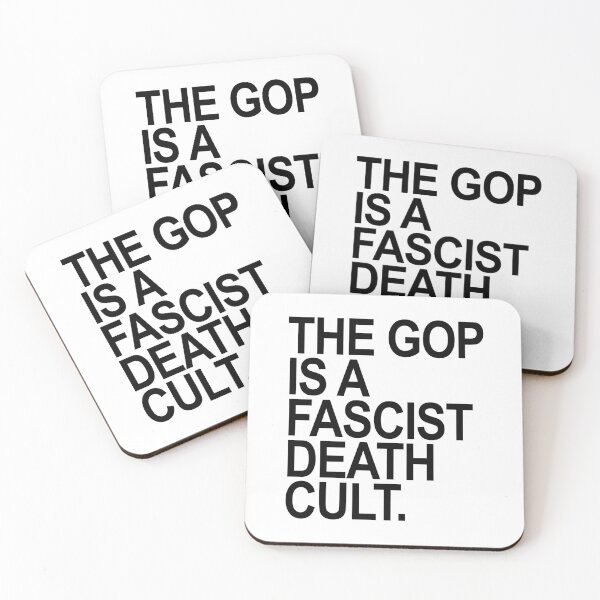 Item preview, The GOP is a FASCIST death cult - BLACK designed and sold by Thelittlelord.