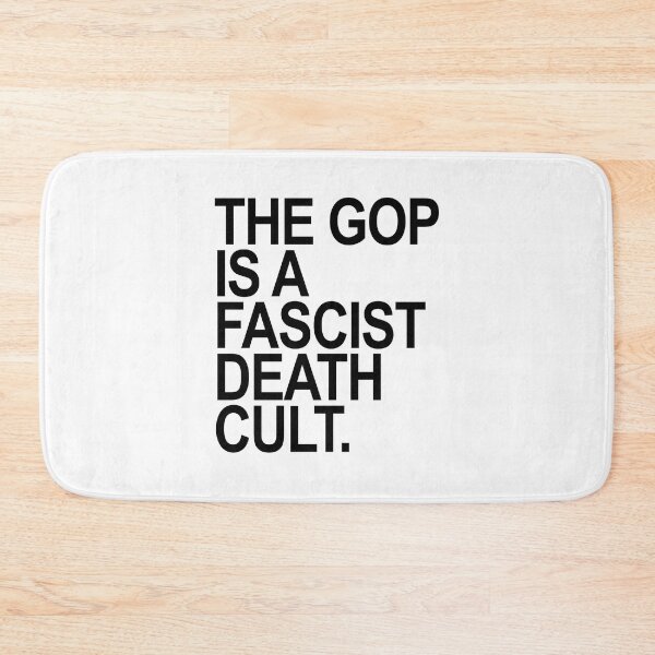 Item preview, The GOP is a FASCIST death cult - BLACK designed and sold by Thelittlelord.