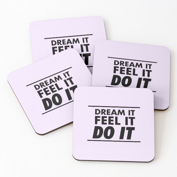 Item preview, Motivational / inspirational quote - How to achieve goals - dream it, feel it, do it - 06 designed and sold by AlfabetDesign.