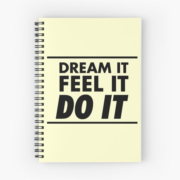Item preview, Motivational / inspirational quote - How to achieve goals - dream it, feel it, do it, Yellow - 05 designed and sold by AlfabetDesign.