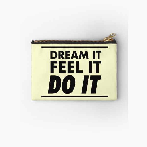 Item preview, Motivational / inspirational quote - How to achieve goals - dream it, feel it, do it, Yellow - 05 designed and sold by AlfabetDesign.