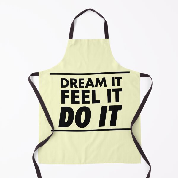Item preview, Motivational / inspirational quote - How to achieve goals - dream it, feel it, do it, Yellow - 05 designed and sold by AlfabetDesign.