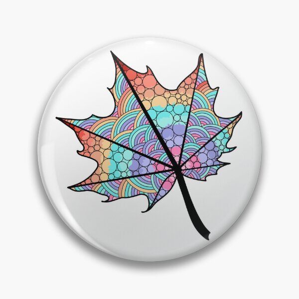 Item preview, Zentangle Autumn Leaf designed and sold by pincelycolores.