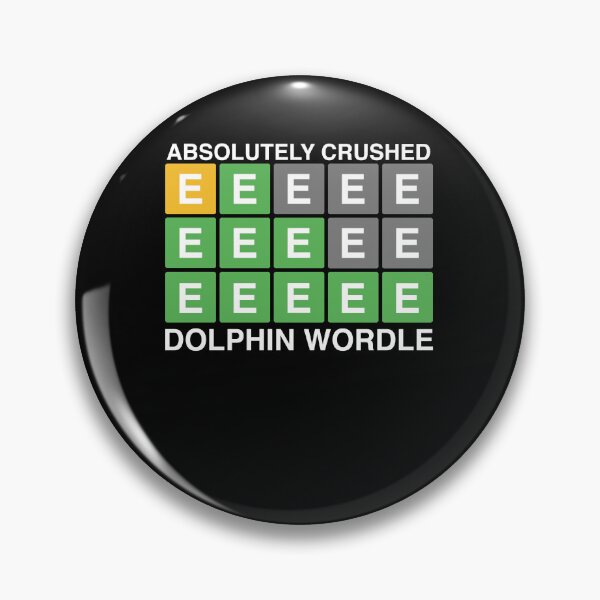 Item preview, Dolphin WORDLE- A Daily Word Game Online Puzzle Trending Funny WORDLE Design designed and sold by MarioShirtWorld.