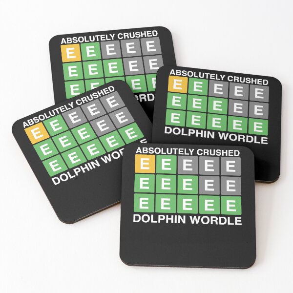 Item preview, Dolphin WORDLE- A Daily Word Game Online Puzzle Trending Funny WORDLE Design designed and sold by MarioShirtWorld.