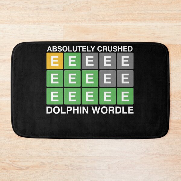 Item preview, Dolphin WORDLE- A Daily Word Game Online Puzzle Trending Funny WORDLE Design designed and sold by MarioShirtWorld.