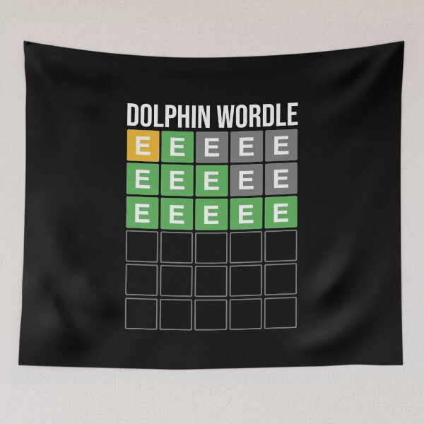 Item preview, Dolphin WORDLE  designed and sold by MarioShirtWorld.