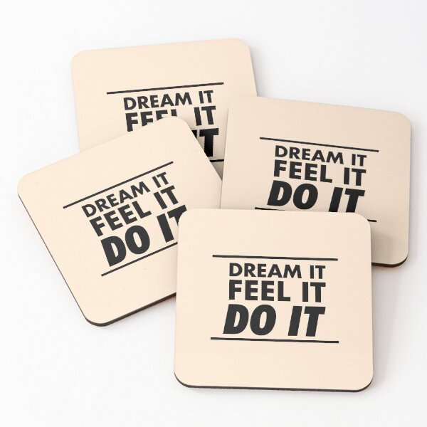 Item preview, Motivational / inspirational quote - How to achieve goals - dream it, feel it, do it - 04 designed and sold by AlfabetDesign.