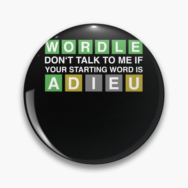 Item preview, WORDLE ADIEU - A Daily Word Game Online Puzzle Trending Wordle Design designed and sold by MarioShirtWorld.