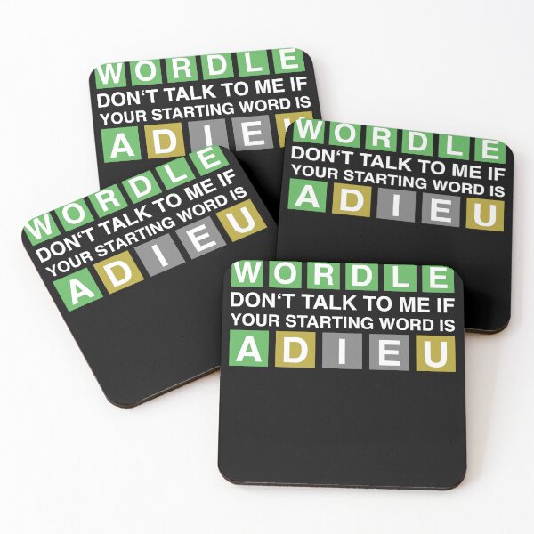 Item preview, WORDLE ADIEU - A Daily Word Game Online Puzzle Trending Wordle Design designed and sold by MarioShirtWorld.