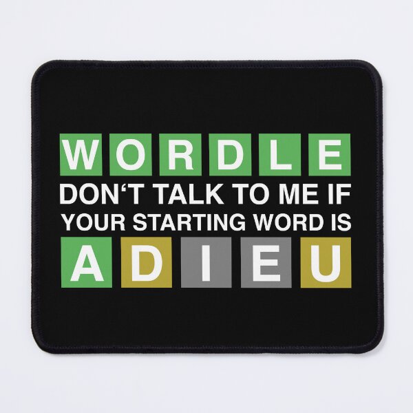 Item preview, WORDLE ADIEU - A Daily Word Game Online Puzzle Trending Wordle Design designed and sold by MarioShirtWorld.