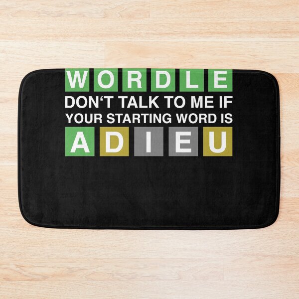 Item preview, WORDLE ADIEU - A Daily Word Game Online Puzzle Trending Wordle Design designed and sold by MarioShirtWorld.