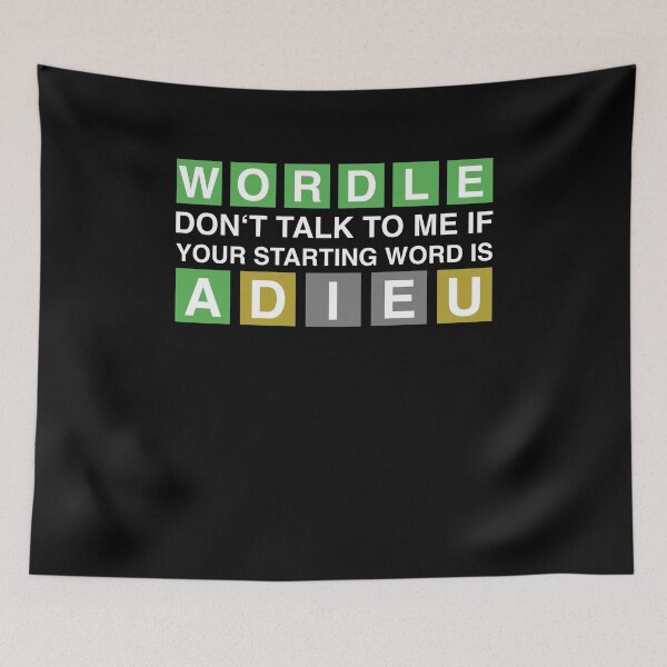 Item preview, WORDLE ADIEU - A Daily Word Game Online Puzzle Trending Wordle Design designed and sold by MarioShirtWorld.