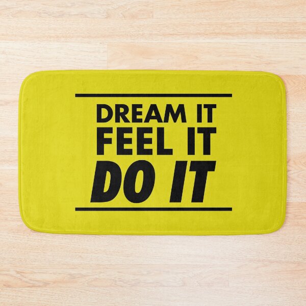 Item preview, Motivational / inspirational quote - How to achieve goals - dream it, feel it, do it, Green - 03 designed and sold by AlfabetDesign.
