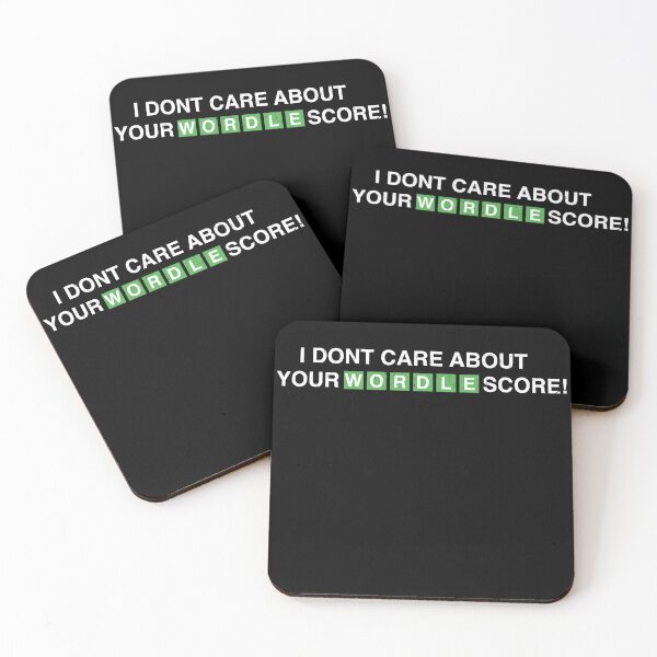 Item preview, I Don't Care About Your Wordle Score WORDLE designed and sold by MarioShirtWorld.