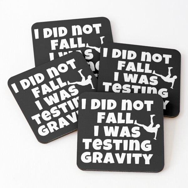 Item preview, I did not fall i was testing gravity designed and sold by pnkpopcorn.