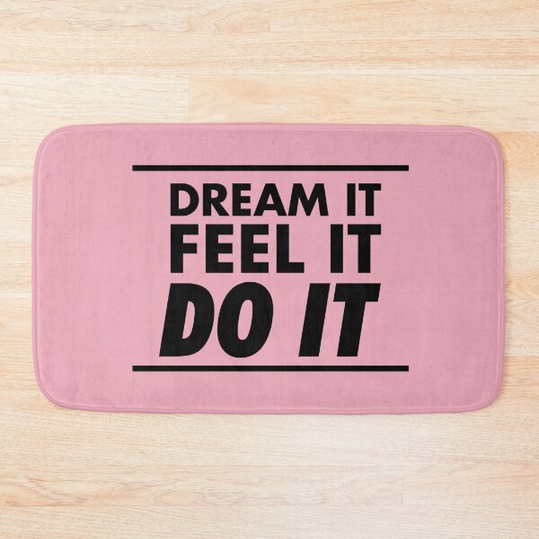 Item preview, Motivational / inspirational quote - How to achieve goals - dream it, feel it, do it, Pink - 02 designed and sold by AlfabetDesign.