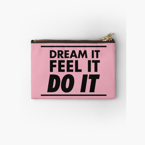 Item preview, Motivational / inspirational quote - How to achieve goals - dream it, feel it, do it, Pink - 02 designed and sold by AlfabetDesign.
