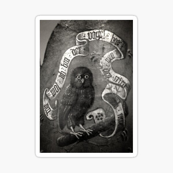 Owl from Tournament Shield ca. 1500 (Modified) Sticker