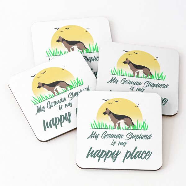 Item preview, My german shepherd is my happy place - German shepherd lover, A great gift for german shepherd owners who love  designed and sold by Doggymadness.