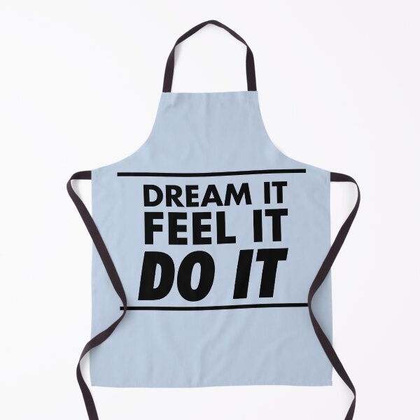 Item preview, Motivational / inspirational quote - How to achieve goals - dream it, feel it, do it, Blue - 01 designed and sold by AlfabetDesign.