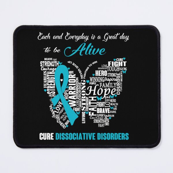 Item preview, Butterfly Ribbon Cure Dissociative Disorders Awareness designed and sold by Tadmab.