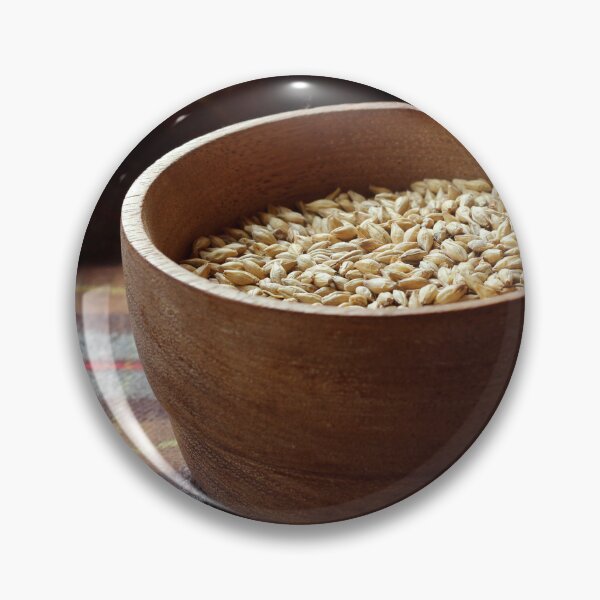 Item preview, Malted Barley Grains in a Wooden Bowl designed and sold by Imladris01.