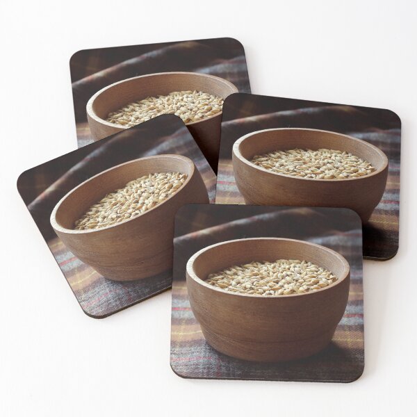 Item preview, Malted Barley Grains in a Wooden Bowl designed and sold by Imladris01.