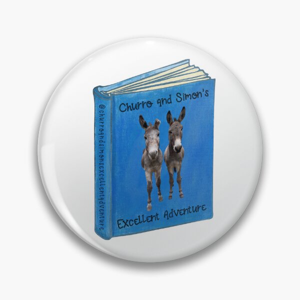 Artikelvorschau, Churro und Simons ausgezeichneter Abenteuerbuch-Aufkleber entworfen und verkauft von coveredbydesign.
