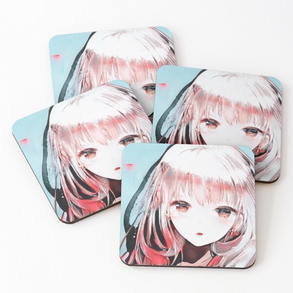 Item preview, Pink Hair Ethereal Abstract Doll Portrait designed and sold by BioDigital-Jazz.