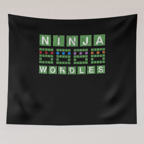 Item preview, Ninja Wordles - A Daily Word Game Online Puzzle Trending Funny Wordle Design designed and sold by MarioShirtWorld.